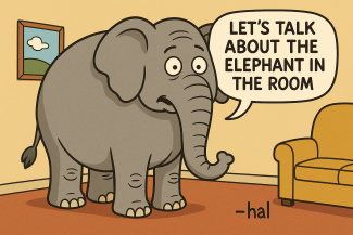 Drawing of the elephant in the room