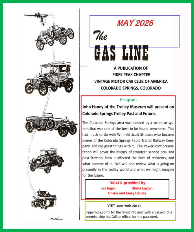 Graphic from the VMCCA June 2026 Touring Chronicle